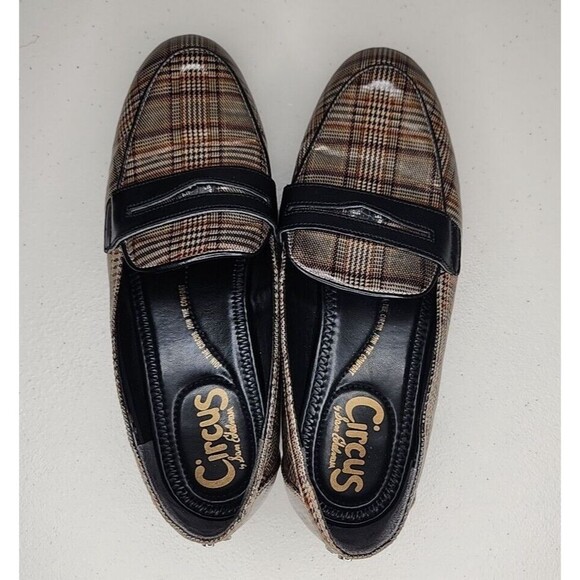 Circus Sam Edelman Hannon Plaid Slip On Penny Loafers Womens Size 7.5 EUC - Picture 5 of 10